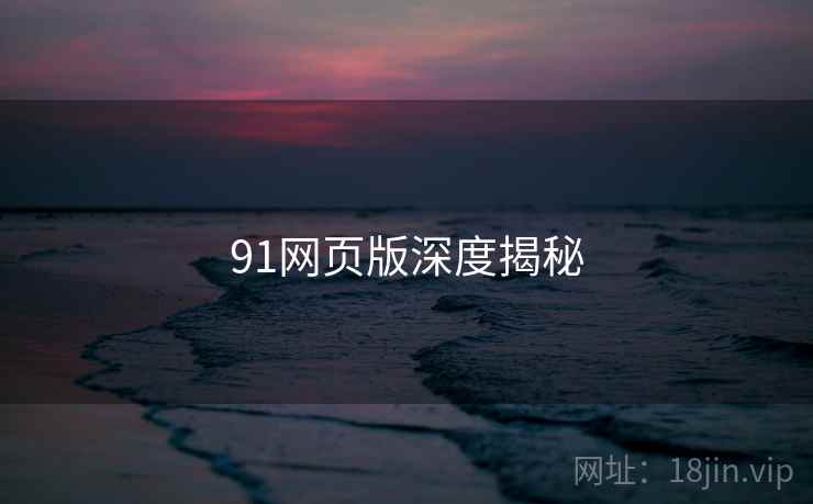 91网页版深度揭秘